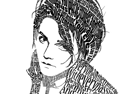 Typography Portrait (Gerard Way MCR)
