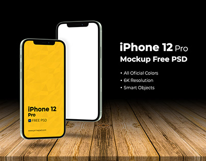 iPhone 12 Pro Free Premium Mockup PSD