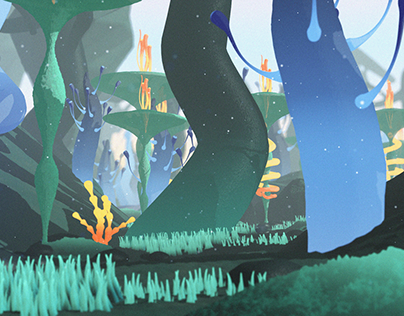 Concept Art 3D : Forest (Cartoon style)