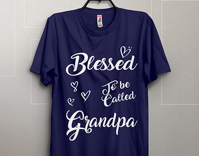 BESSED TO BE CALLED GRANDPA T-Shirt Design