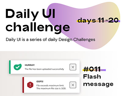Daily UI Challenge (11-20)