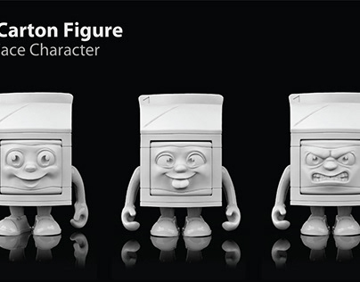 Milk Carton Figure -multi face toy