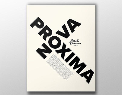 Proxima Nova Typography Poster