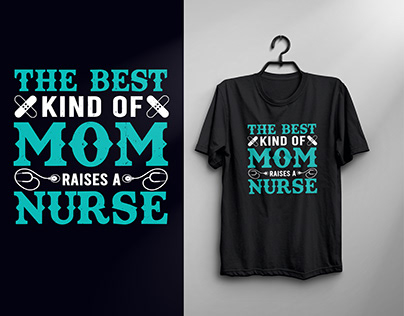 Nurse Typography T-shirt Design