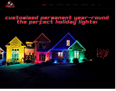 Build a website For a permanent lighting company