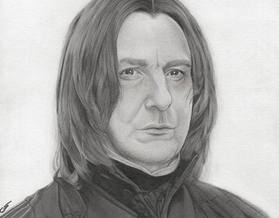 Realistic Pencil Drawing - Severus Snape