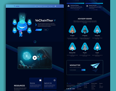 Vechain Landing Page Redesign