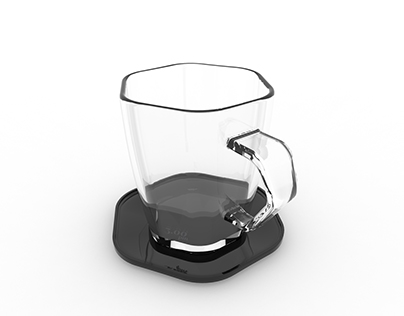 Glass Teacup Render