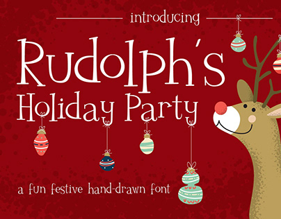 Rudolph's Holiday Party Font