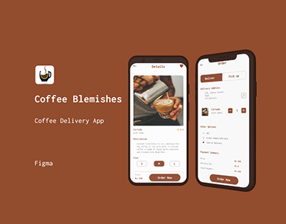 Coffee Blemishes | Coffee Delivery App | UI Design