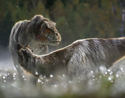 Nanuqsaurus courtship display