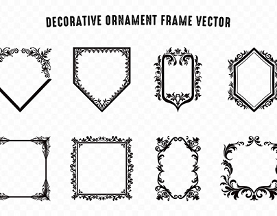 Decorative Border Frame Vector set