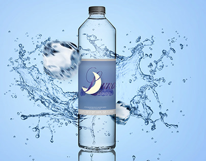 Luna Water Bottle Label