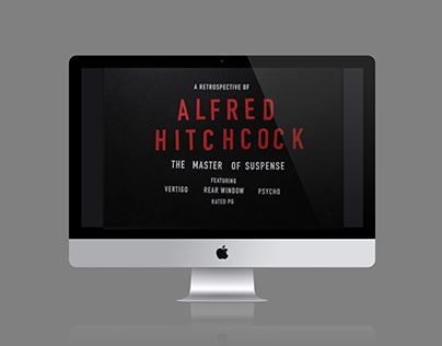 Alfred Hitchcock Typographic Stop Motion Animation