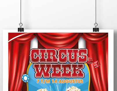 Circus themed casino poster