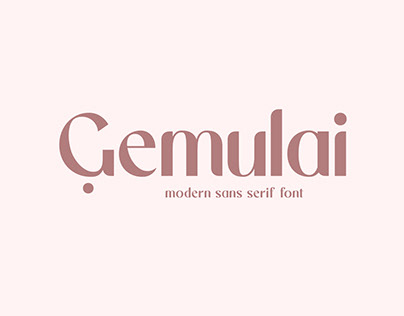 Gemulai - Modern Sans Serif Font