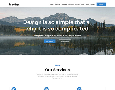 Kreative Design Agency Website