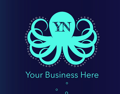 Octopus Business Card, Letterhead, and Envelope