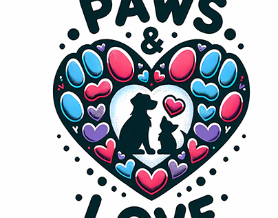 Paws & Love cute design