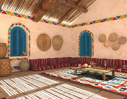 "Nubian style" living room