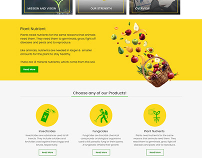 Agriculture Website Template