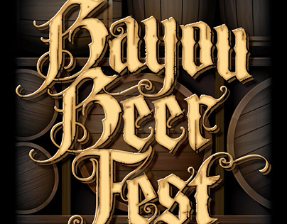 Bayou Beer Fest poster - 2016