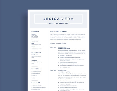 Resume & Cover Letter Marketing Executive