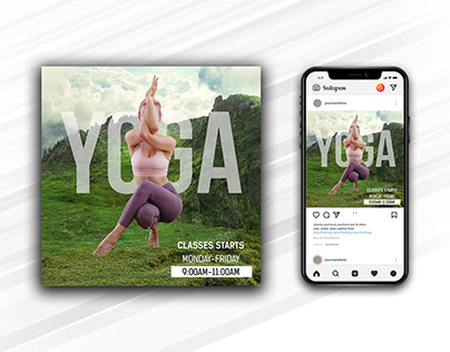 Yoga Masterclass Social Media Post Design