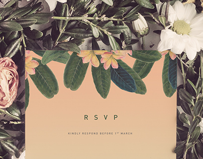 Botanical Wedding Invitation: John & Eve