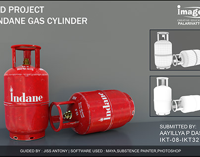 3D PROJECT GAS CYLINDER MODEL