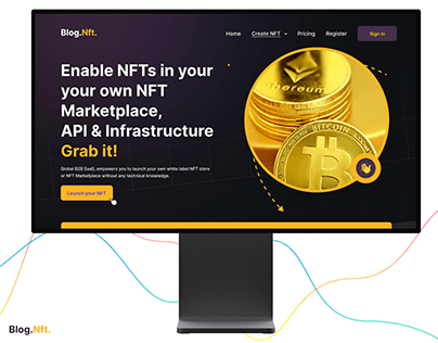 Blog NFT Website UI - UX Design