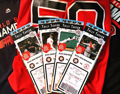 Oversized Red Sox Tickets