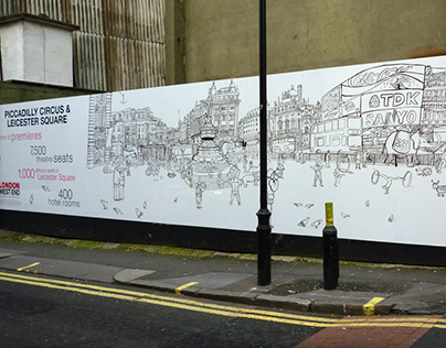 London Hoarding(Piccadilly Circus & Leicester Sq)