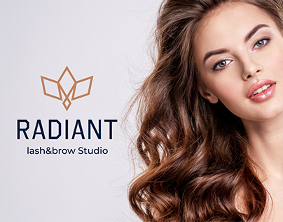 Logo for the studio Radiant lash and brow