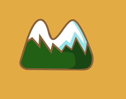 Mountain flat design