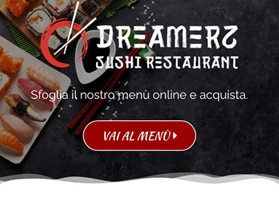 Mockup per Web App Sushi Restaurant