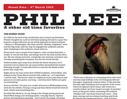 Phil Lee & Other Old Time Favorites (Press One-sheet)