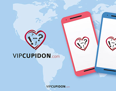 Vipcupidon.com Online Dating Website Logo Design