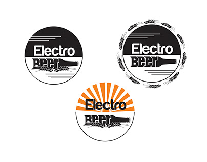 3 propuestas de logo para "Electro Beer"