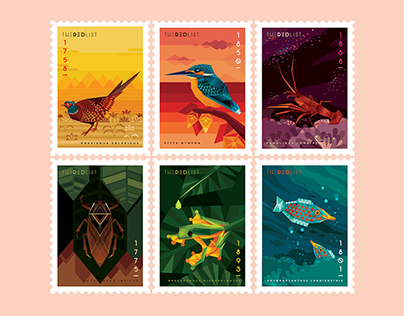 "The Red List" Stamps