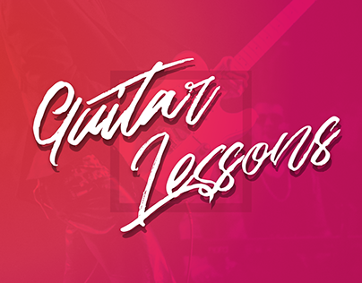 Landing page for Guitar Lessons