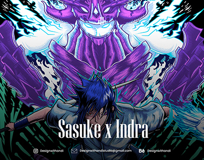 Sasuke x Indra Artwork