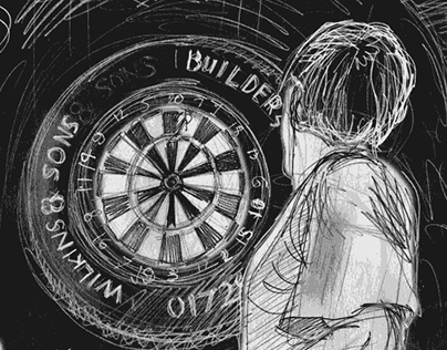 Darts drawings and Paintings Live for future film