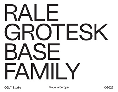 Rale Grotesk Family (Base+Inktraps)