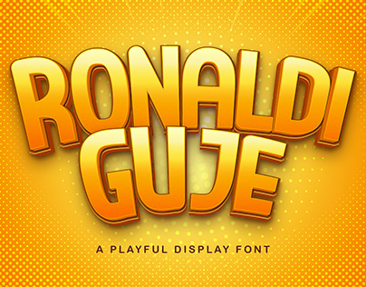 RONALDI GUJE - Display Sans Font