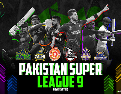 Pakistan Super League 9 Poster Designing 2024