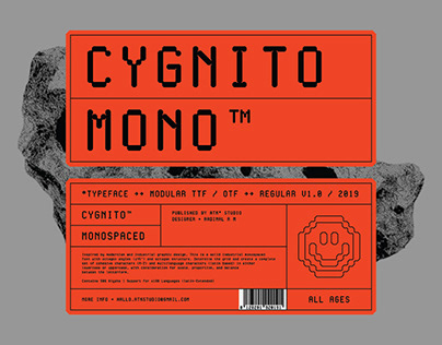 Cygnito Mono — New Modular Font
