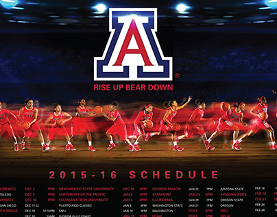 Arizona Wildcats Women's Basketball Poster