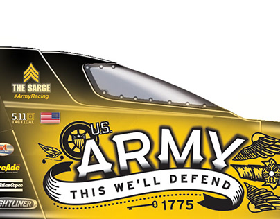 U.S. Army NHRA Countdown Car
