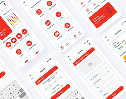 Multipurpose Banking Wallet Mobile App UI Template